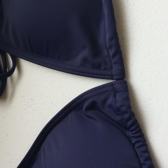 Leaf Print Three-Piece Bikini Set - Picture 10 of 13